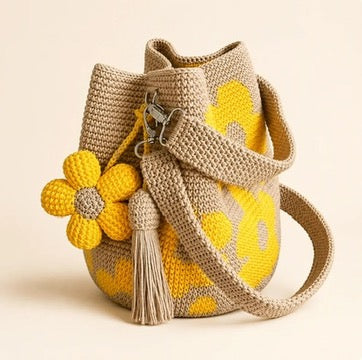 Crochet Flower Bags