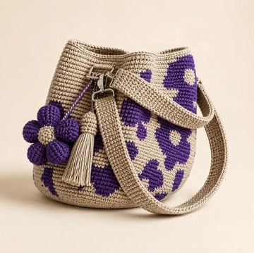 Crochet Flower Bags